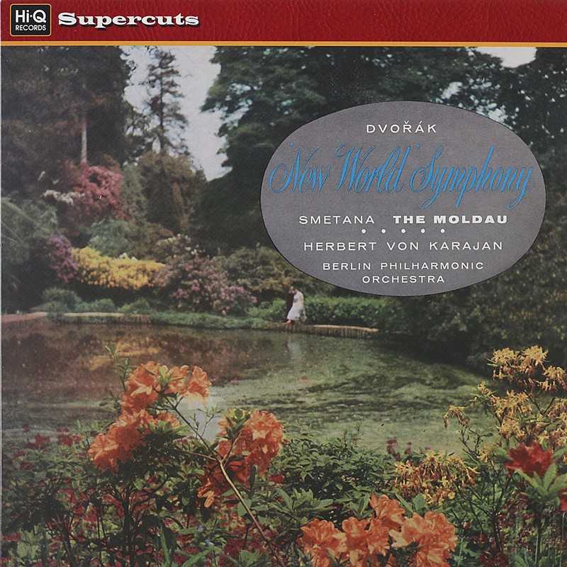 Berliner Philharmoniker, Herbert von Karajan: Dvorak, Smetana - Aus der neuen Welt, die Moldau: Berliner Philharmoniker, Herbert von Karajan: Dvorak, Smetana - Aus der neuen Welt, die Moldau (EMI), Bild 1 Schallplatte Berliner Philharmoniker, Herbert von Karajan: Dvorak, Smetana - Aus der neuen Welt, die Moldau (EMI) im Test, Bild 1