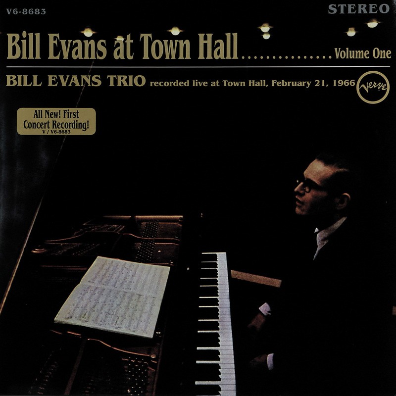 Bill Evans Trio – Bill Evans at Town Hall, Vol. 1: Bill Evans Trio – Bill Evans at Town Hall, Vol. 1 (Verve), Bild 1 Schallplatte Bill Evans Trio – Bill Evans at Town Hall, Vol. 1 (Verve) im Test, Bild 1