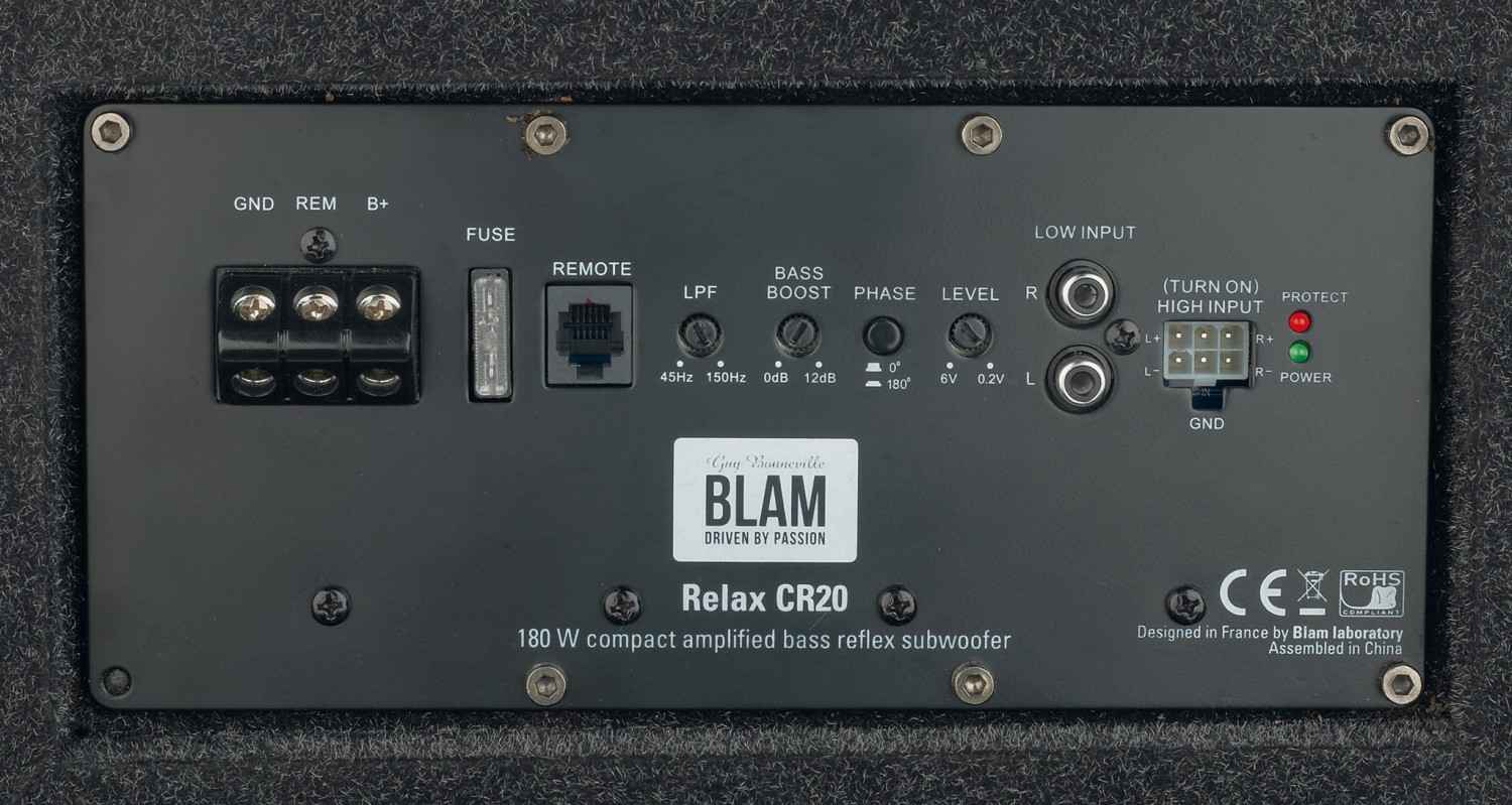 Car-Hifi Subwoofer Aktiv Blam CR 20 im Test, Bild 2