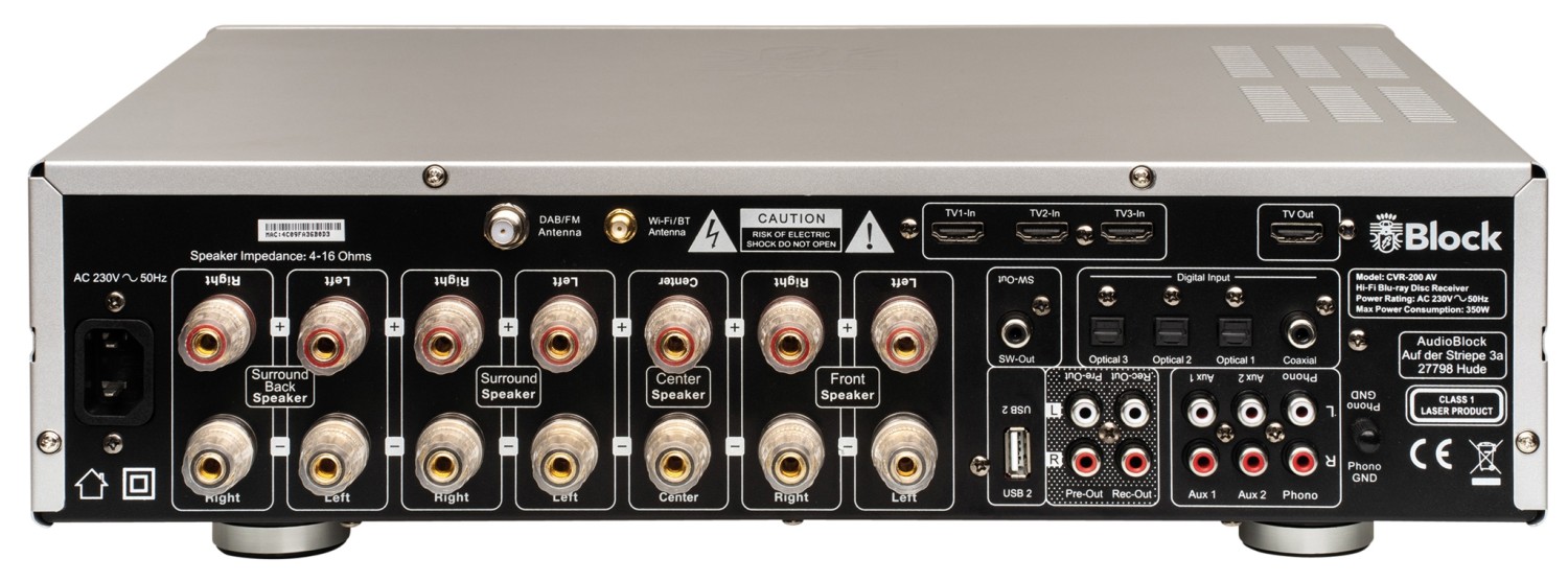 AV-Receiver Block CVR 200AV im Test, Bild 2