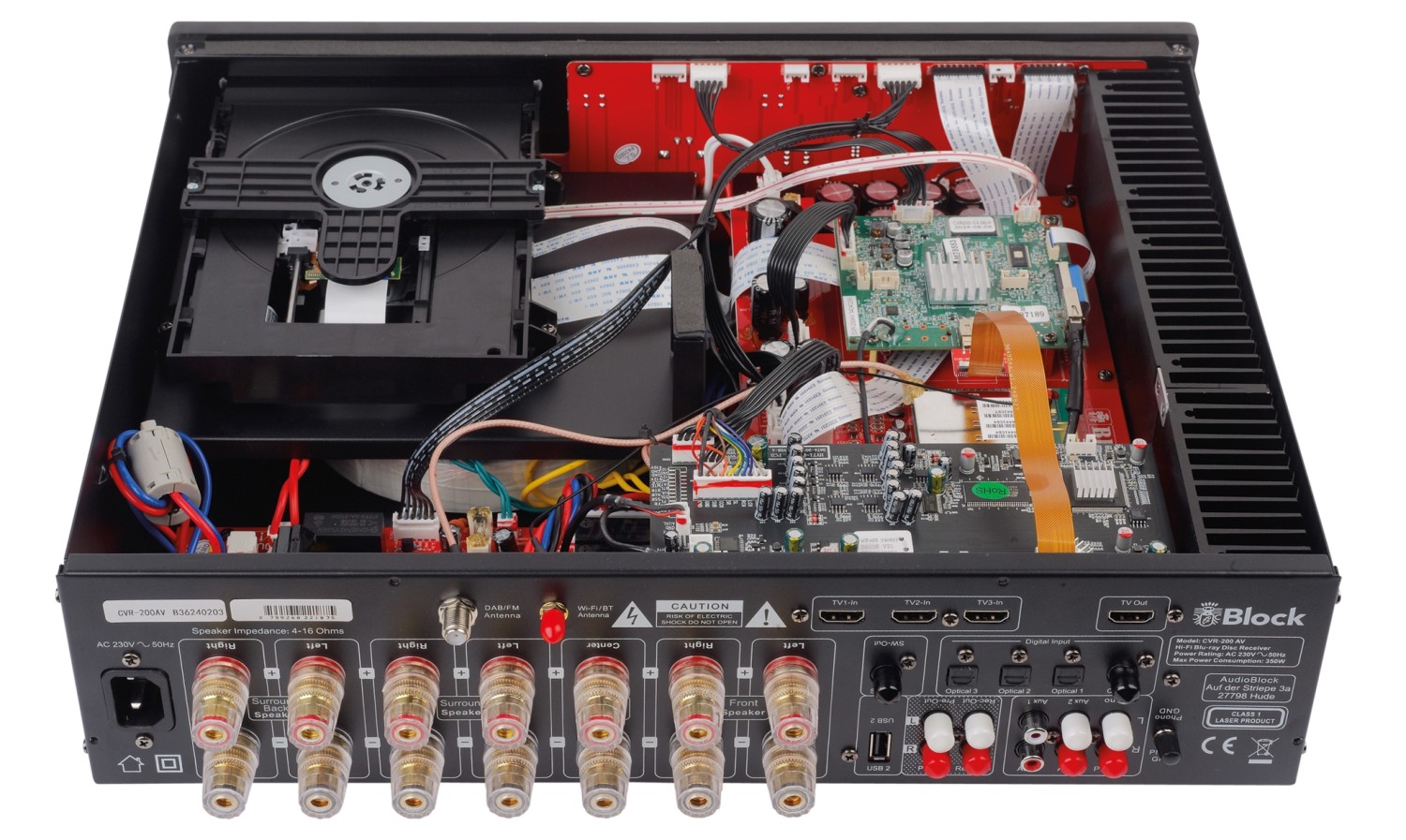 AV-Receiver Block CVR 200AV im Test, Bild 3
