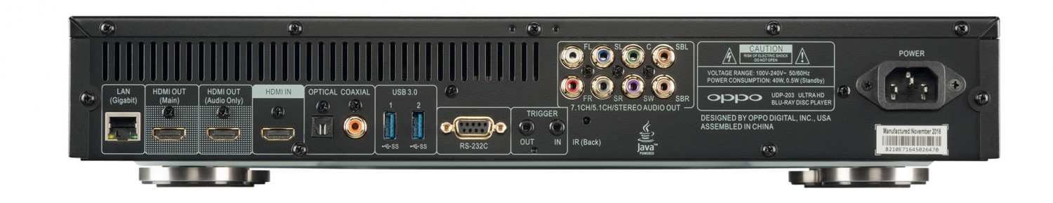 Der Überflieger: Oppo UDP-203, Bild 2 Blu-ray-Player Oppo UDP-203 im Test, Bild 2