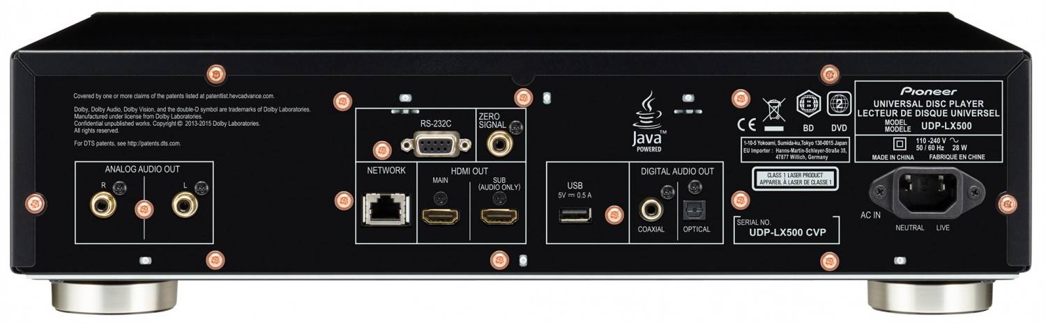 UDP-LX500 – audiophiler Player von Pioneer: Pioneer UDP-LX500, Bild 2 Blu-ray-Player Pioneer UDP-LX500 im Test, Bild 2