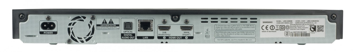 Scharfe Kurve: Samsung UBD-K8500, Bild 4 Blu-ray-Player Samsung UBD-K8500 im Test, Bild 4