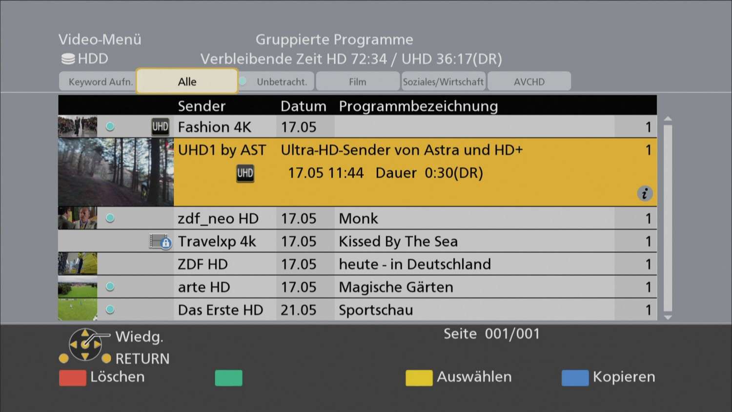 Ultra-HD-Blu-ray-Rekorder Panasonic DMR-UBS70: Panasonic DMR-UBS70, Bild 5 Blu-ray-Rekorder Panasonic DMR-UBS70 im Test, Bild 5