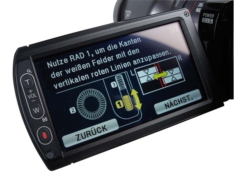 Die nächste Dimension: Panasonic HDC-TM900 + VW-CLT1, Bild 3 Camcorder Panasonic HDC-TM900 + VW-CLT1 im Test, Bild 3