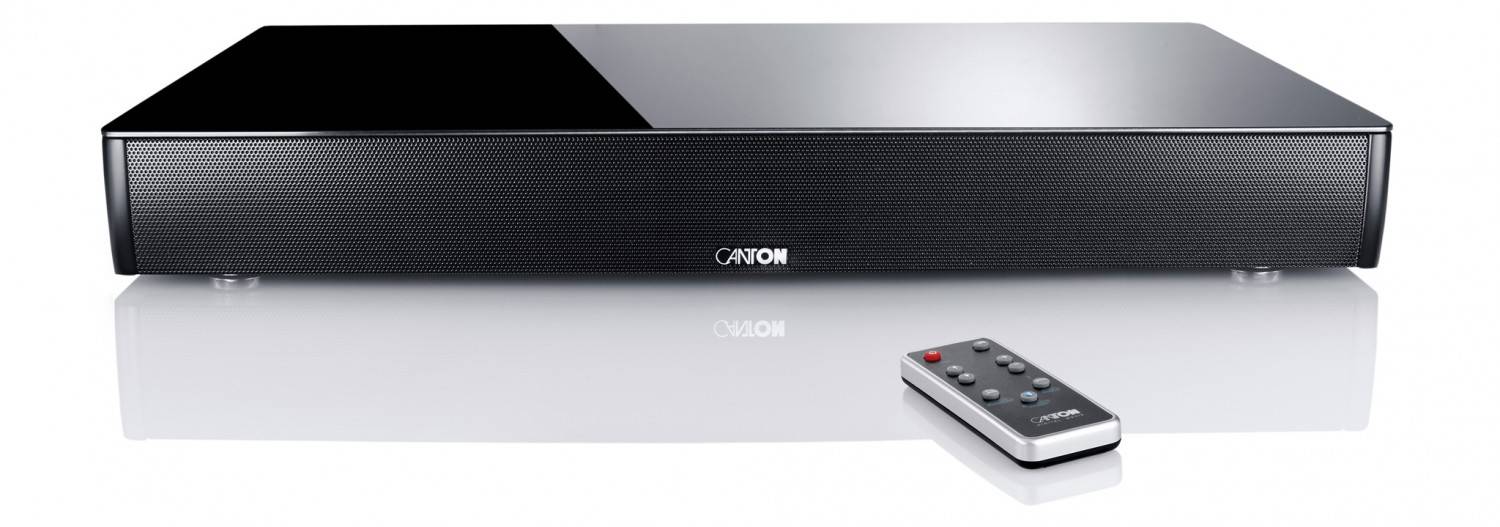Flach und elegant: Cantons 2.1-Virtual-Surroundsystem DM 60: Canton DM 60, Bild 1 Soundbar Canton DM 60 im Test, Bild 1