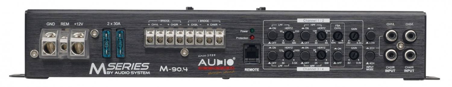 Audio System M-90.4, Bild 3 Car-HiFi Endstufe 4-Kanal Audio System M-90.4 im Test, Bild 3