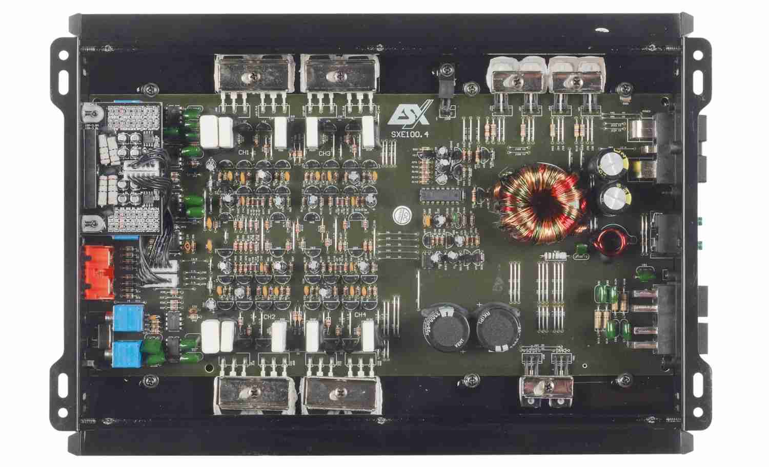 Serientest: ESX SXE 100.4, ESX SXE 110.2, ESX SXE 2000.1, Bild 3 Car-HiFi Endstufe 4-Kanal ESX SXE 100.4, ESX SXE 110.2, ESX SXE 2000.1 im Test , Bild 3