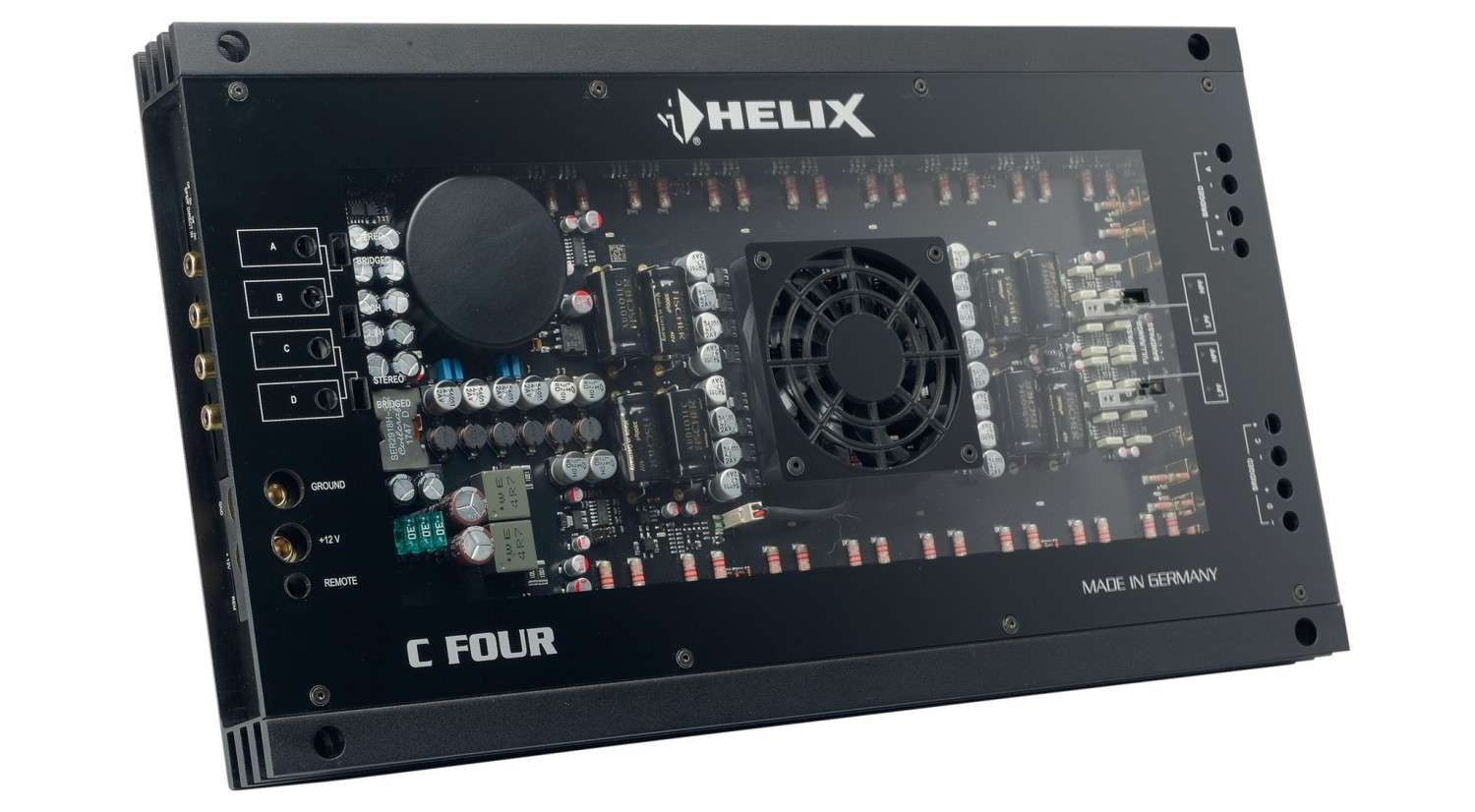 Helix C Four – edle Vierkanalendstufe aus dem Sauerland: Helix C Four, Bild 5 Car-HiFi Endstufe 4-Kanal Helix C Four im Test, Bild 5