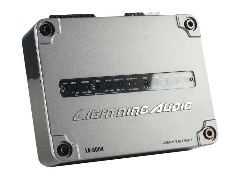 Serientest: Lightning Audio LA-1600MD, Lightning Audio LA-8004, Bild 6 Car-HiFi Endstufe Mono Lightning Audio LA-1600MD, Lightning Audio LA-8004 im Test , Bild 6