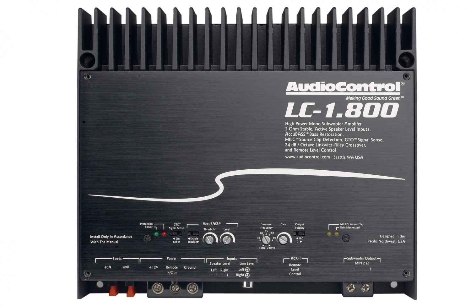 Bass für Anspruchsvolle: Audiocontrol LC-1.800, Bild 4 Car-HiFi Endstufe Mono Audiocontrol LC-1.800 im Test, Bild 4