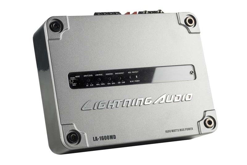 Serientest: Lightning Audio LA-1600MD, Lightning Audio LA-8004, Bild 5 Car-HiFi Endstufe Mono Lightning Audio LA-1600MD, Lightning Audio LA-8004 im Test , Bild 5