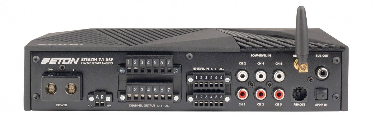 Eton Stealth 7.1 DSP – DSP-Endstufe mit WIFI-Streaming: Eton Stealth 7.1 DSP, Bild 2 Car HiFi Endstufe Multikanal Eton Stealth 7.1 DSP im Test, Bild 2