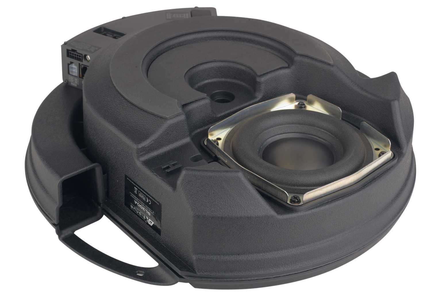 ESX SL300A – flacher Aktivsubwoofer fürs Reserverad: ESX SL300A, Bild 2 Car-Hifi Subwoofer Aktiv ESX SL300A im Test, Bild 2