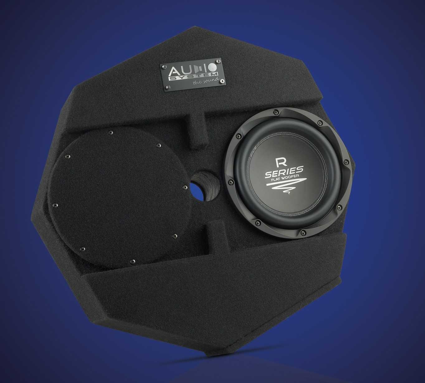 Test CarHifi Subwoofer Gehäuse Audio System Subframe R 08 Flat