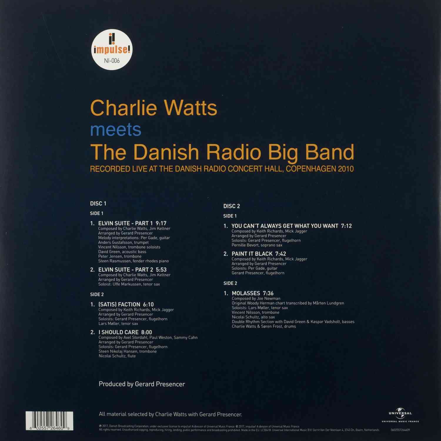 Schallplatte Charlie Watts, The Danish Radio Big Band - Charlie Watts Meets The Danish Radio Big Band (Impulse! (Universal)) im Test, Bild 4