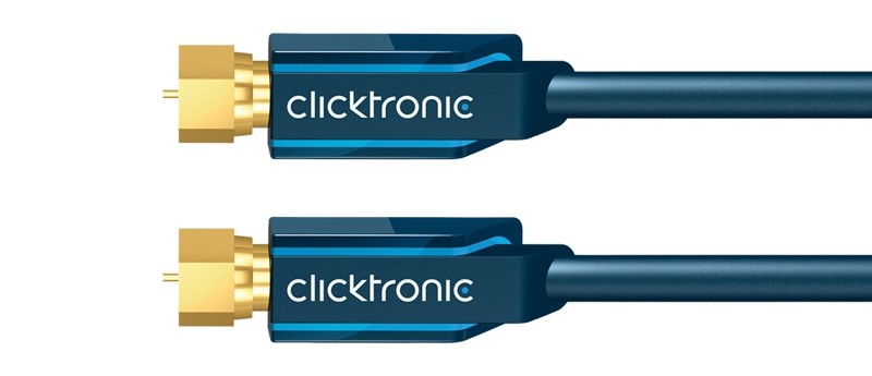 Sat-Antennenkabel von Clicktronic: Clicktronic Sat Antennenkabel „Casual Series“, Bild 1 SAT-Kabel Clicktronic Sat Antennenkabel „Casual Series“ im Test, Bild 1