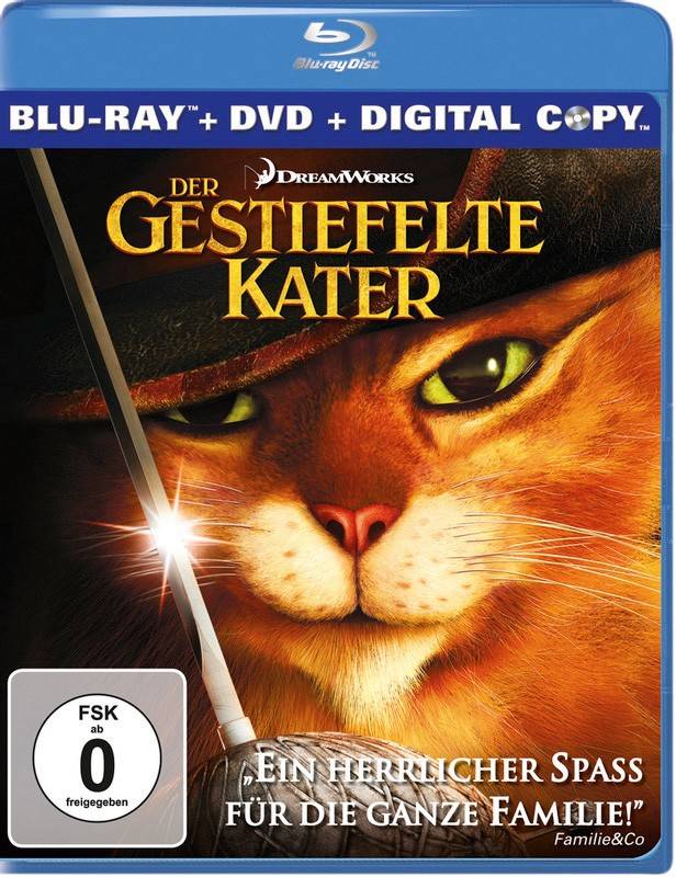 Der gestiefelte Kater: Der gestiefelte Kater (Paramount), Bild 1 Blu-ray Film Der gestiefelte Kater (Paramount) im Test, Bild 1