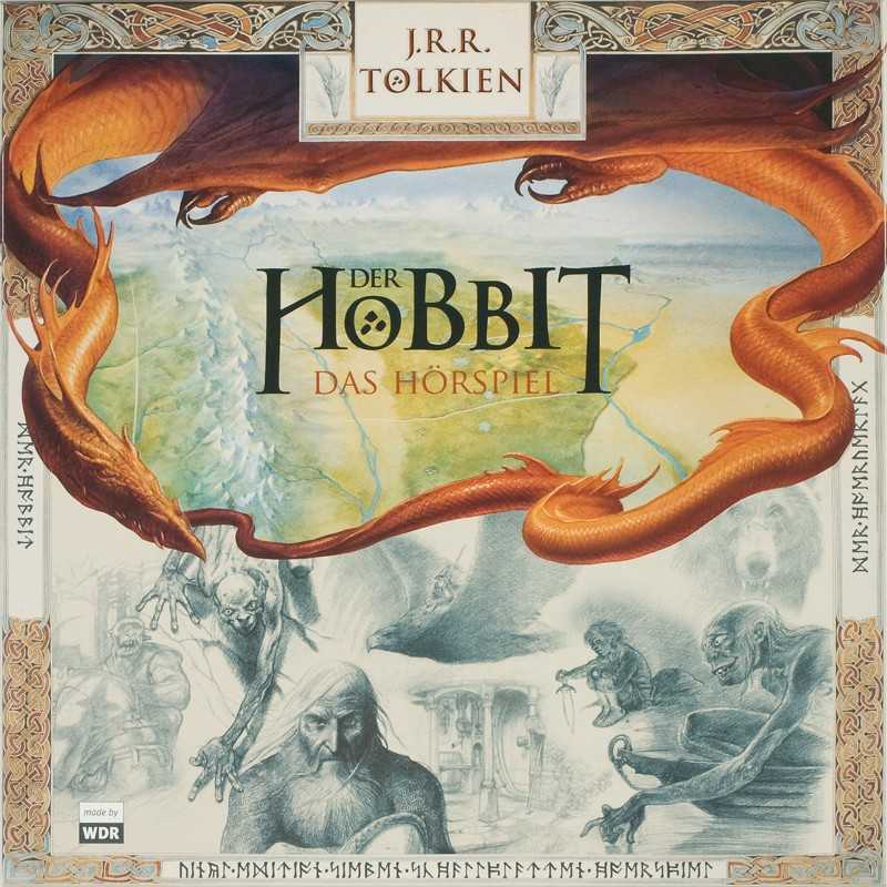 Schallplatte Der Hobbit – J.R.R. Tolkien Sprecher: Martin Benrath, Bernhard Minetti, Horst Bollmann u.a. (Hörverlag) im Test, Bild 1