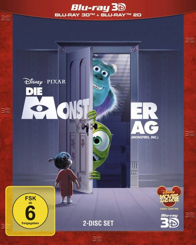 Blu-ray Film Die Monster AG 3D (Walt Disney) im Test, Bild 1