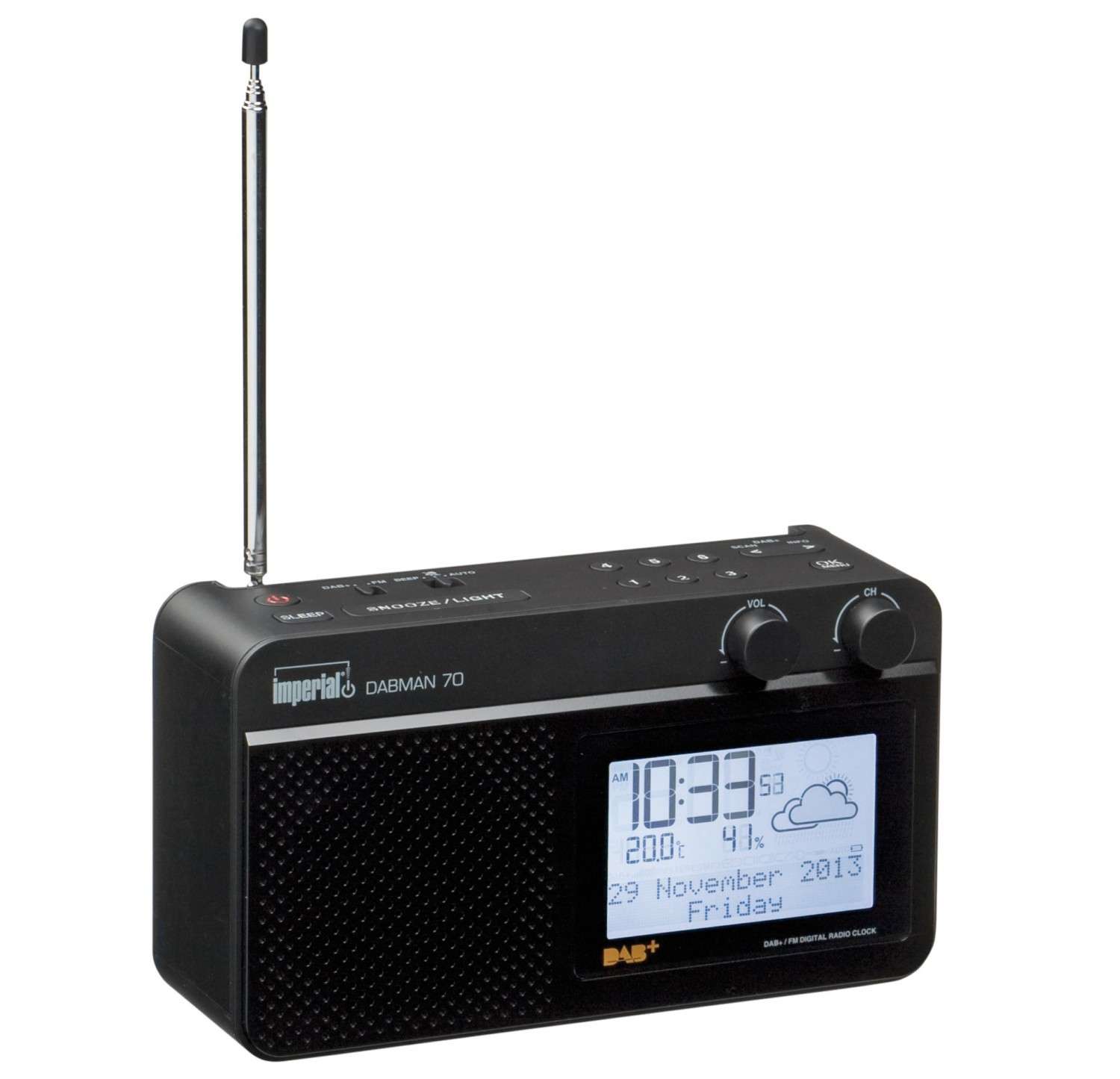Wetterradio: Digitalbox Imperial DABMAN70, Bild 1 DAB+ Radio Digitalbox Imperial DABMAN70 im Test, Bild 1