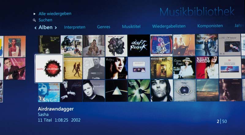 Sehen und hören: Evolve Media Lifestation, Bild 8 DLNA- / Netzwerk- Clients / Server / Player Evolve Media Lifestation im Test, Bild 8