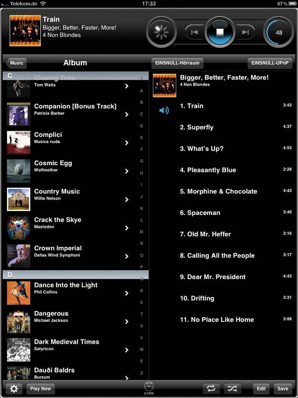 Netzwerkplayer Linn Akurate DSM: Linn Akurate DSM, Bild 9 DLNA- / Netzwerk- Clients / Server / Player Linn Akurate DSM im Test, Bild 9
