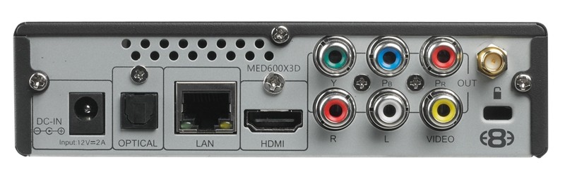 Stream me up!: Mede8er MED600X3D, Bild 2 DLNA- / Netzwerk- Clients / Server / Player Mede8er MED600X3D im Test, Bild 2