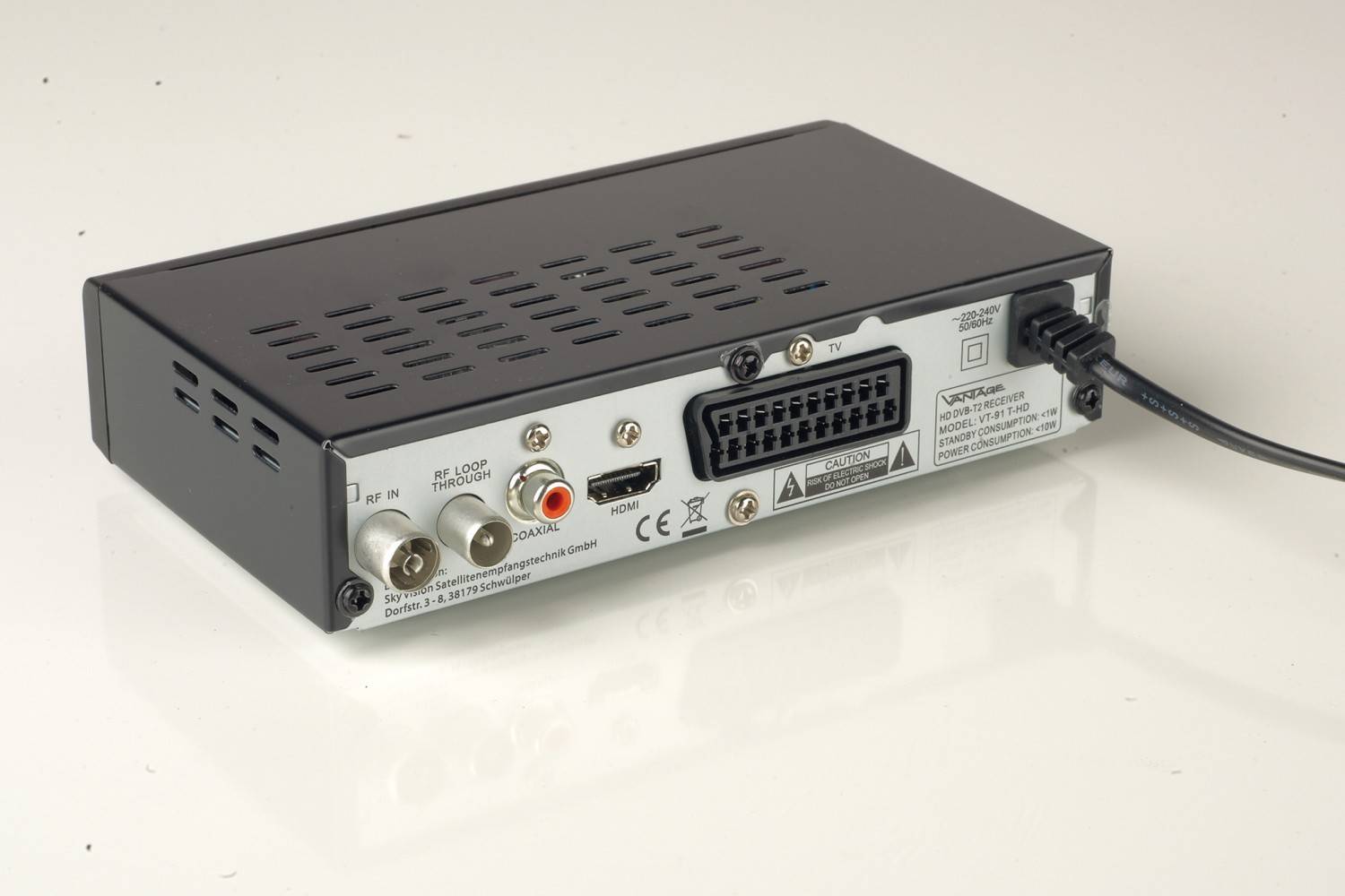 HD-TV via Antenne: Vantage VT-91 T-HD, Bild 3 DVB-T Receiver ohne Festplatte Vantage VT-91 T-HD im Test, Bild 3