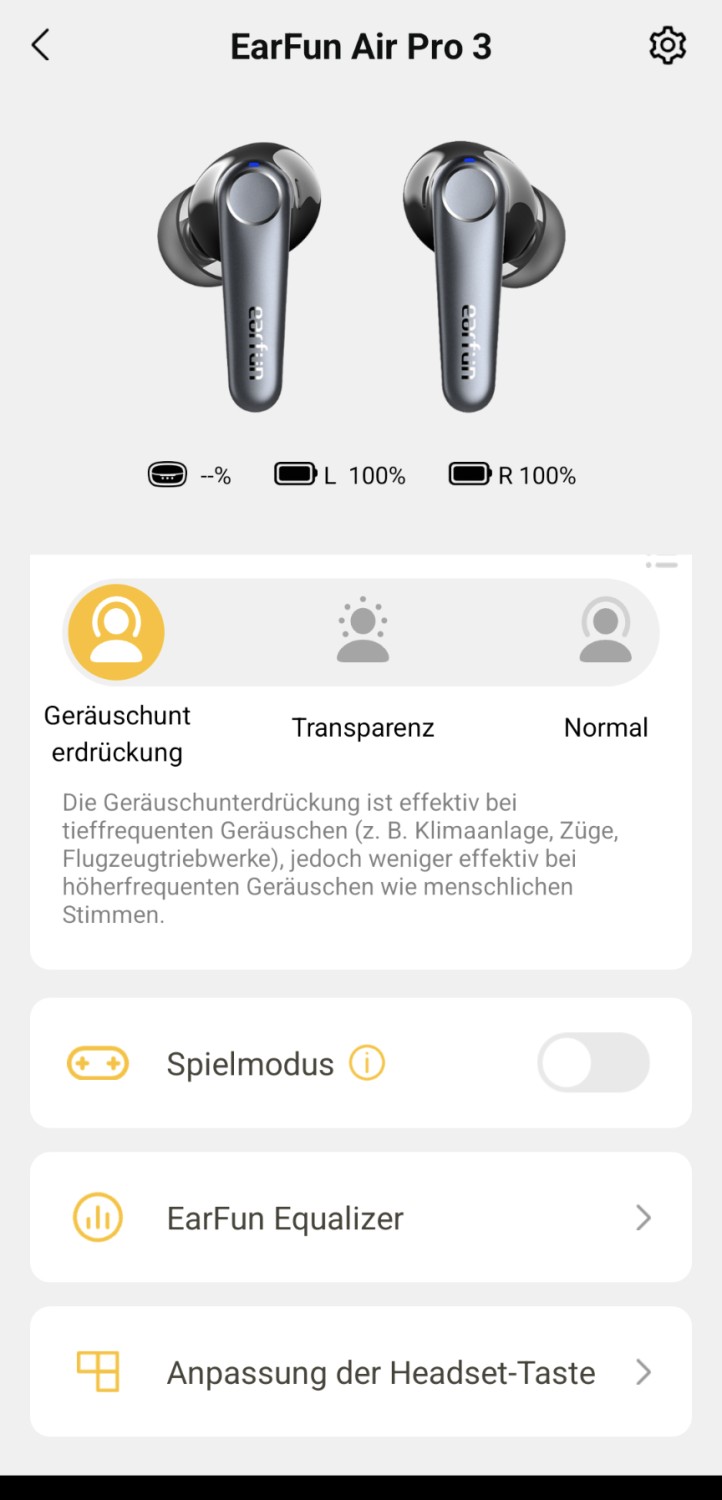Kopfhörer InEar EarFun Air Pro 3 im Test, Bild 9