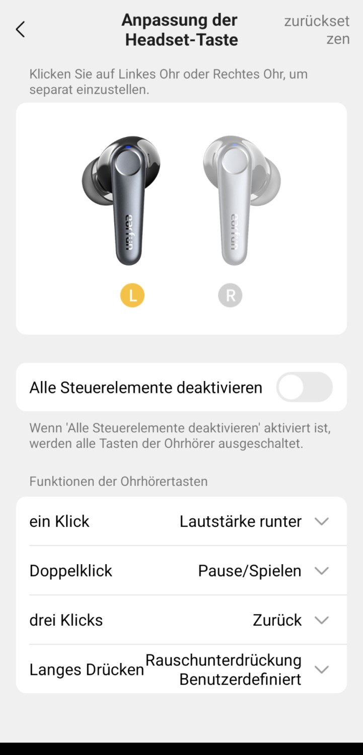 Kopfhörer InEar EarFun Air Pro 3 im Test, Bild 11