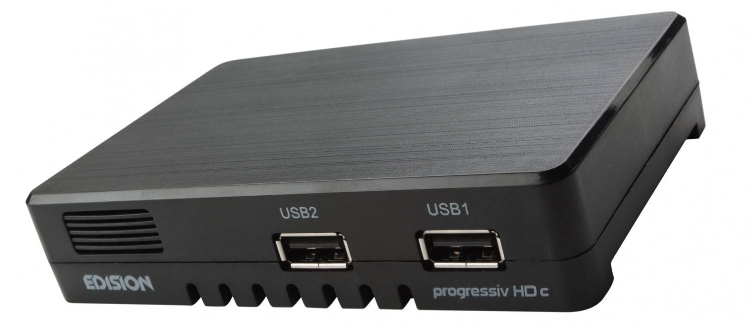 Kompakter Empfangsriese: Edision Progessiv HD c, Bild 1 Sat Receiver ohne Festplatte Edision Progessiv HD c im Test, Bild 1