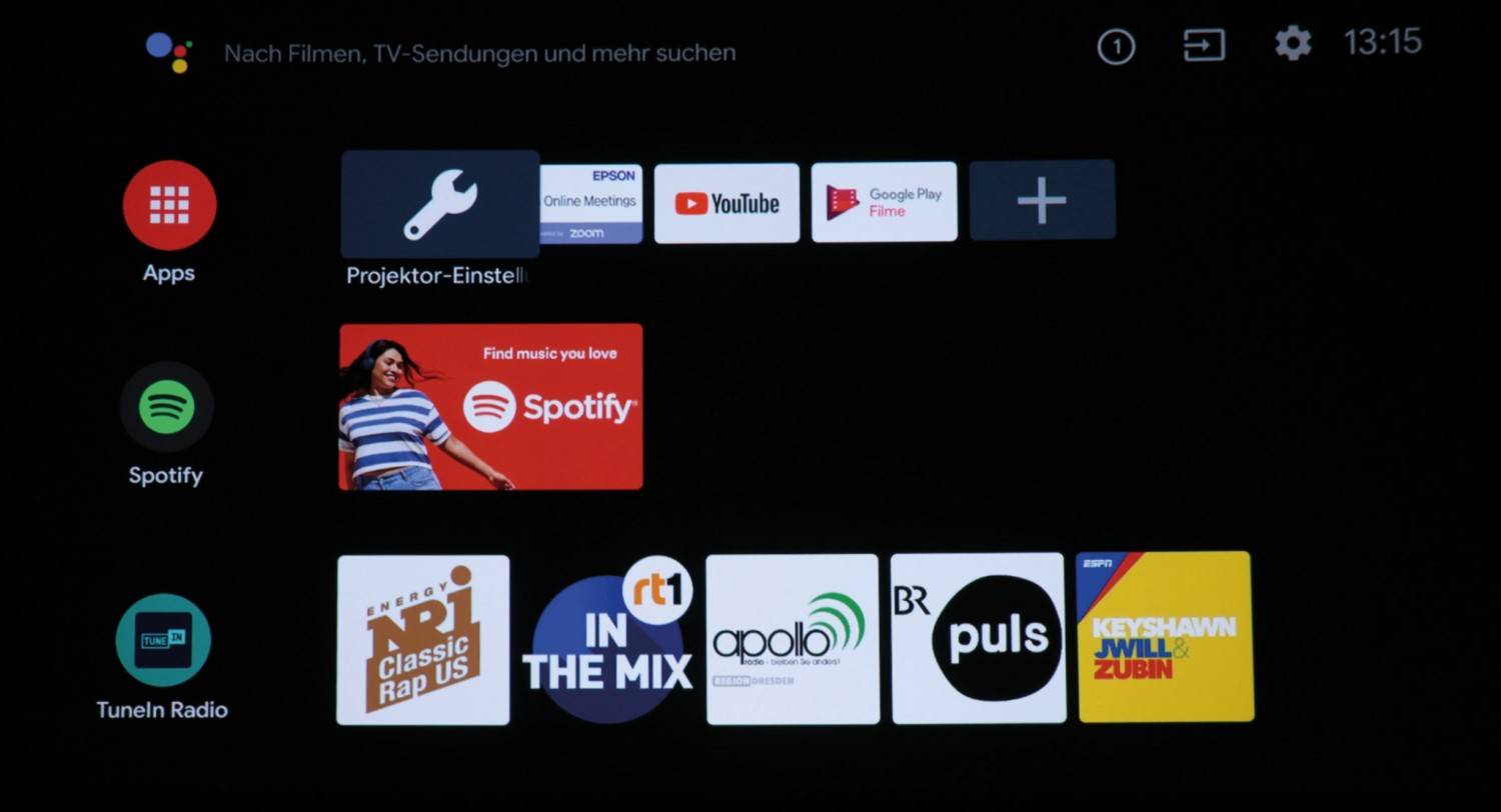 Beamer mit Android TV: Epson EH-LS300, Bild 10 Beamer Epson EH-LS300 im Test, Bild 10