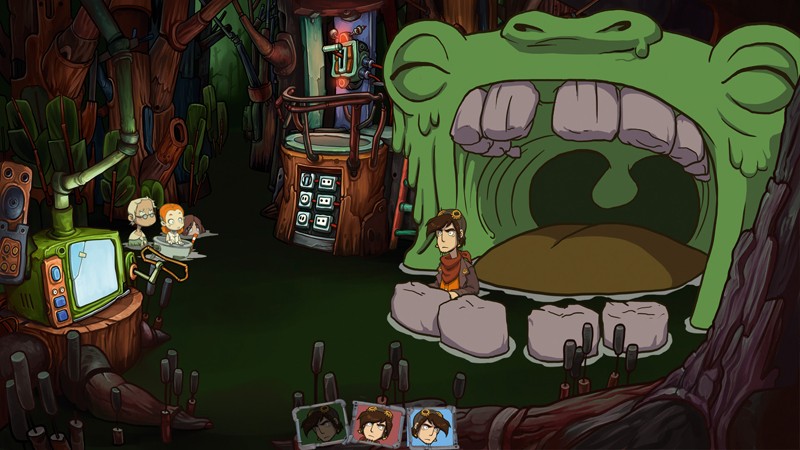 Rufus hoch drei: Daedalic Entertainment Goodbye Deponia, Bild 2 Games PC Daedalic Entertainment Goodbye Deponia im Test, Bild 2