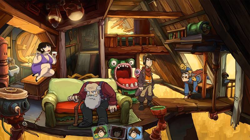 Rufus hoch drei: Daedalic Entertainment Goodbye Deponia, Bild 3 Games PC Daedalic Entertainment Goodbye Deponia im Test, Bild 3