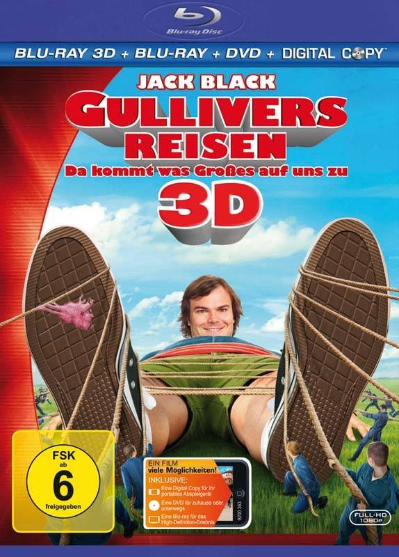 Gullivers Reisen 3D-Blu-ray: Gullivers Reisen 3D-Blu-ray (Fox), Bild 1 Blu-ray Film Gullivers Reisen 3D-Blu-ray (Fox) im Test, Bild 1