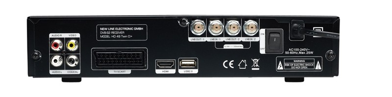Newline HD49 Twin CI+: Newline HD49 Twin Cl+, Bild 6 HDTV-Settop-Box Newline HD49 Twin Cl+ im Test, Bild 6