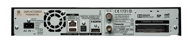 Digitaler Kabelempfang vom Feinsten: Panasonic DMR-HCT230, Bild 2 HDTV-Settop-Box Panasonic DMR-HCT230 im Test, Bild 2
