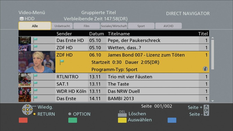 HDTV-Settop-Box Panasonic DMR-HCT230 im Test, Bild 5
