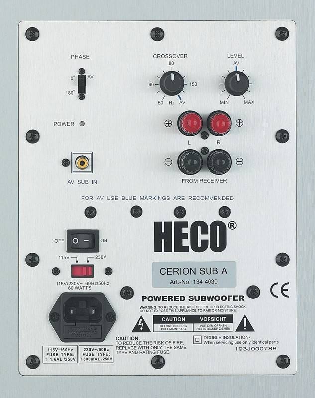 Lautsprecher Surround Heco Cerion im Test, Bild 3