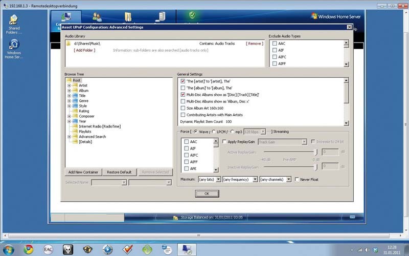 Netzwerk-Festplatten HFX Asset NAS im Test, Bild 8