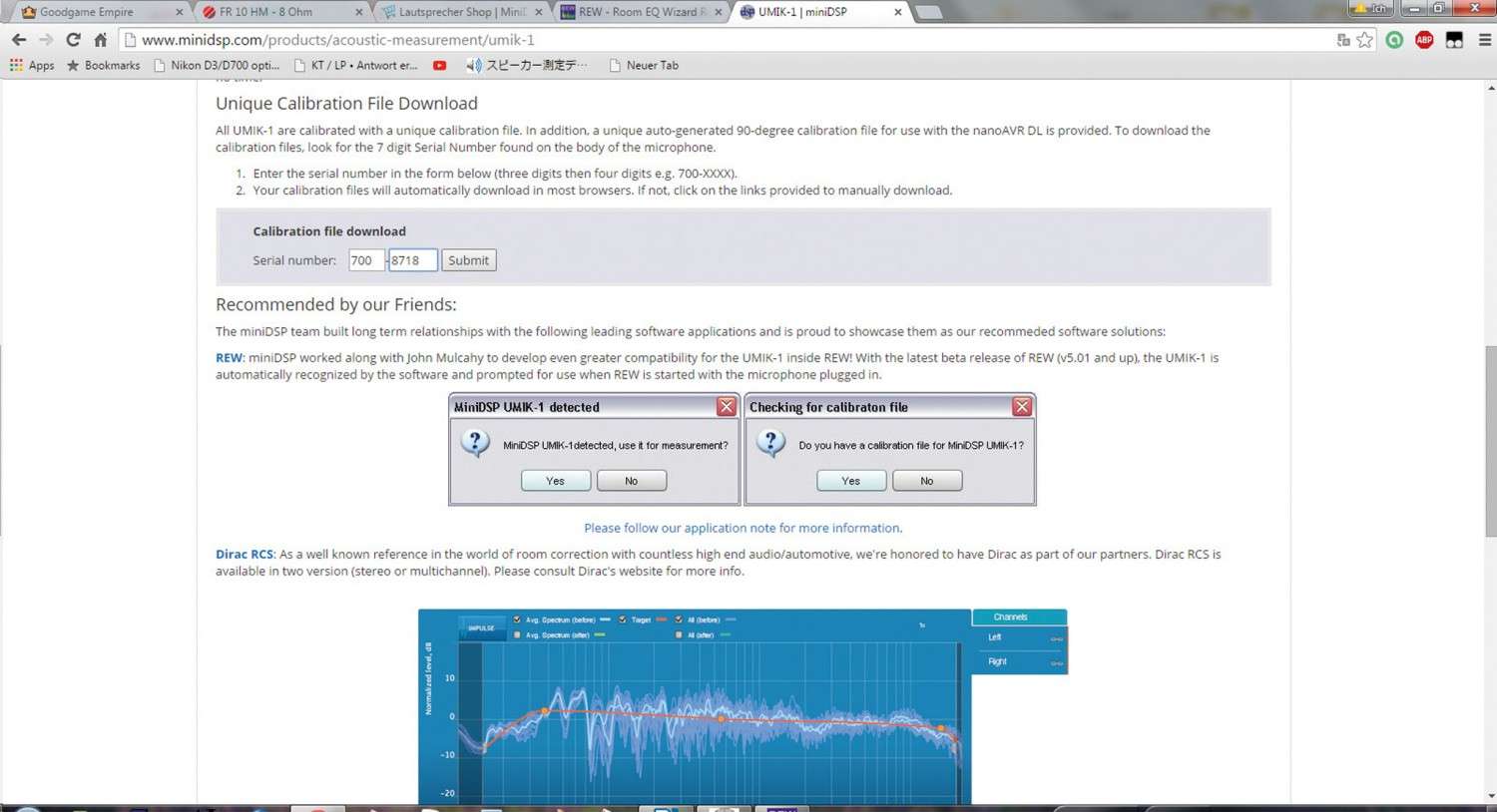 Mikro- Controller: Mini-DSP Room EQ Wizard, Bild 4 Hifi sonstiges Mini-DSP Room EQ Wizard im Test, Bild 4