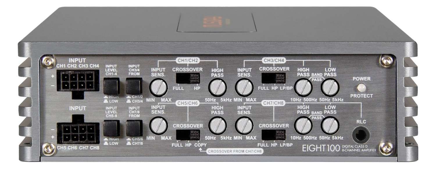Musway EIGHT100 – 8-Kanal-Endstufe mit Hammerleistung: Musway EIGHT100, Bild 2 In-Car Endstufe Multikanal Musway EIGHT100 im Test, Bild 2