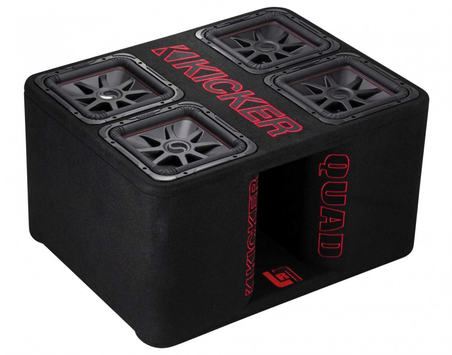 Kicker QL7R122 - Quad-Woofer für Pegelfans: Kicker QL7R122, Bild 2 In-Car Subwoofer Gehäuse Kicker QL7R122 im Test, Bild 2