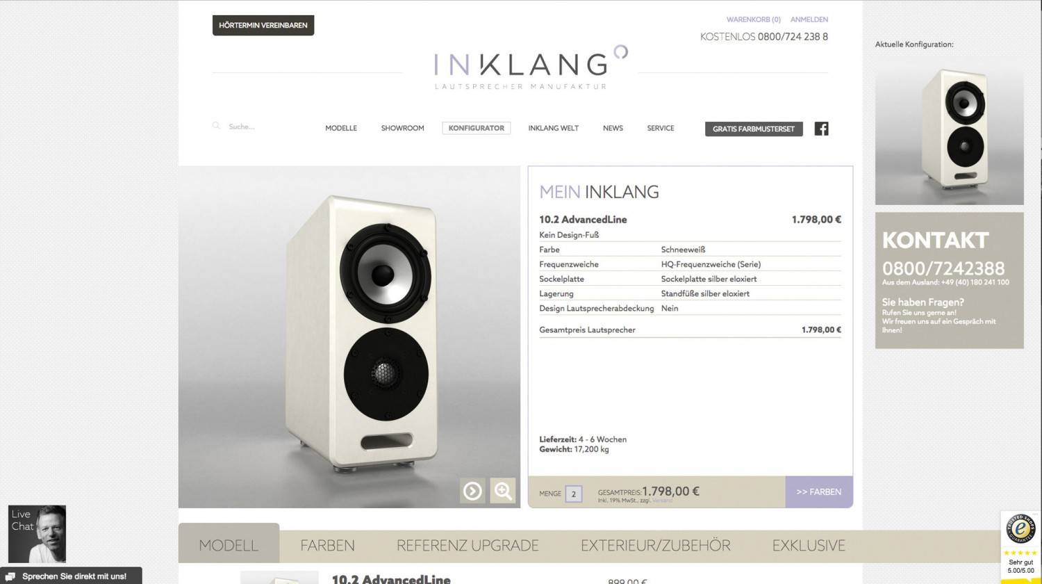 Lautsprecher Stereo Inklang Advanced Line 13.4 im Test, Bild 7