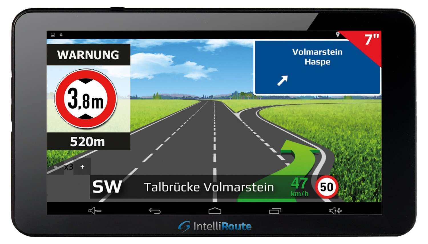 Lkw-Navigation IntelliRoute TR8050 DVR: IntelliRoute TR8050 DVR, Bild 1 Portable Navigationssysteme IntelliRoute TR8050 DVR im Test, Bild 1
