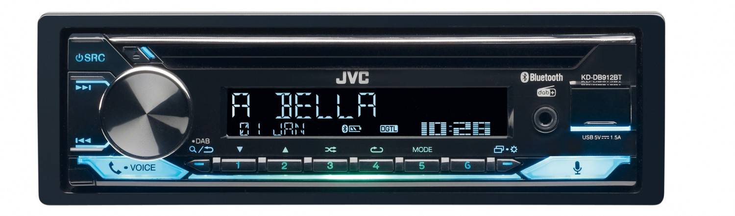 1-DIN-Autoradios JVC KD-DB912BT im Test, Bild 2