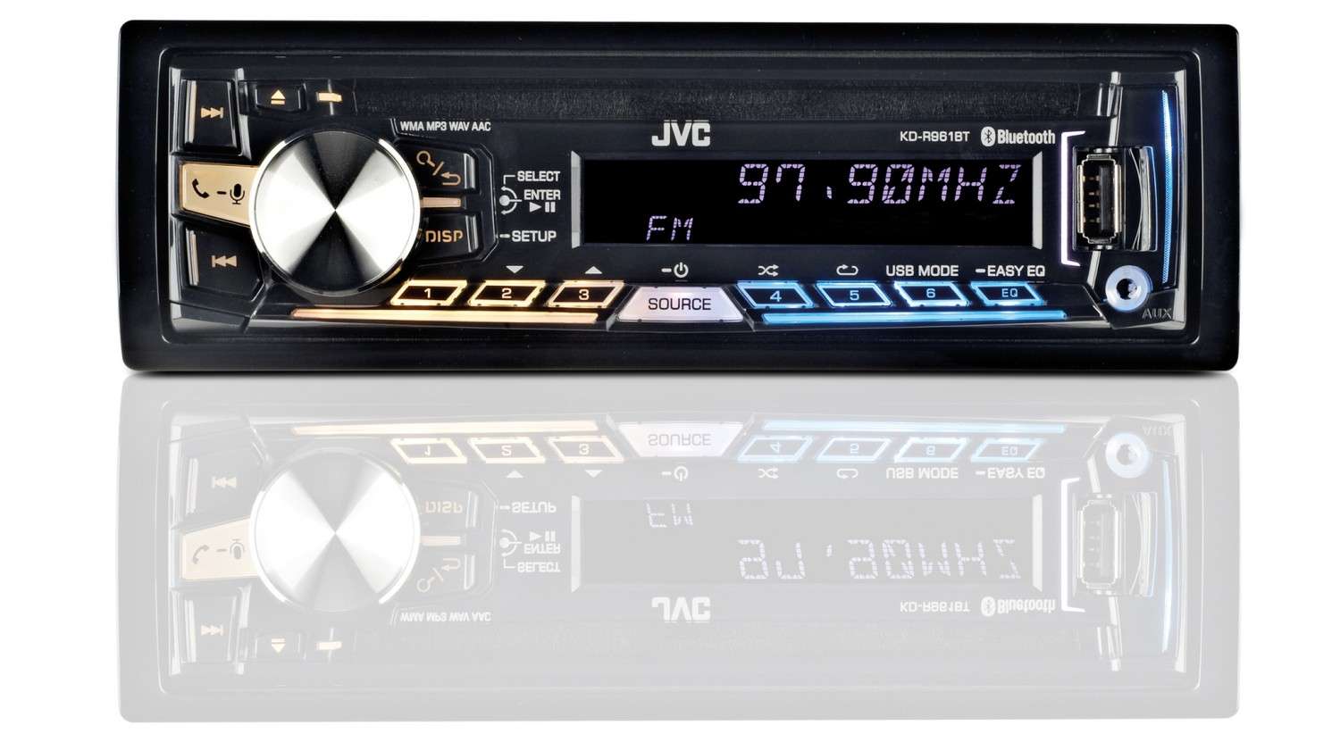 1-DIN-Autoradios JVC KD-R961BT im Test, Bild 1