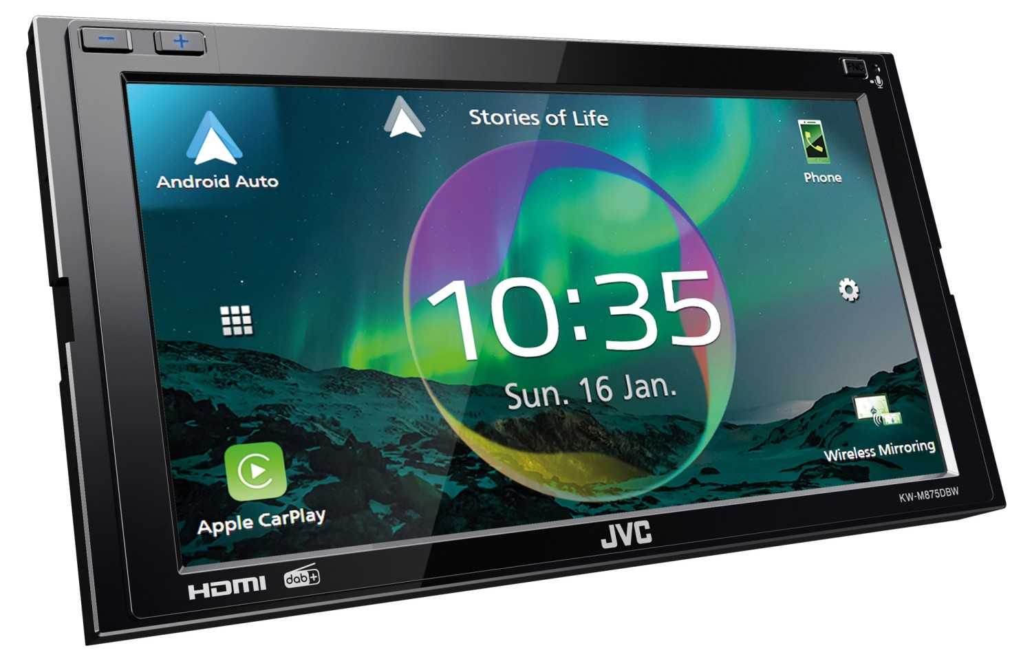 JVC KW-M875DBW - JVC KW-M875DBW mit wireless Android Auto und CarPlay